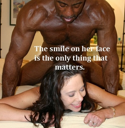 black stud with a big cock puts a smile on her cheating face